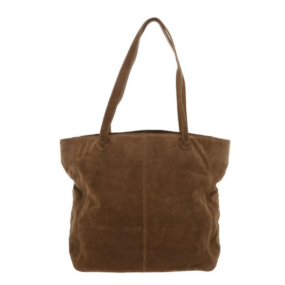 CHANEL Tote Bag Suede Brown CC Auth - Picture 3 of 15